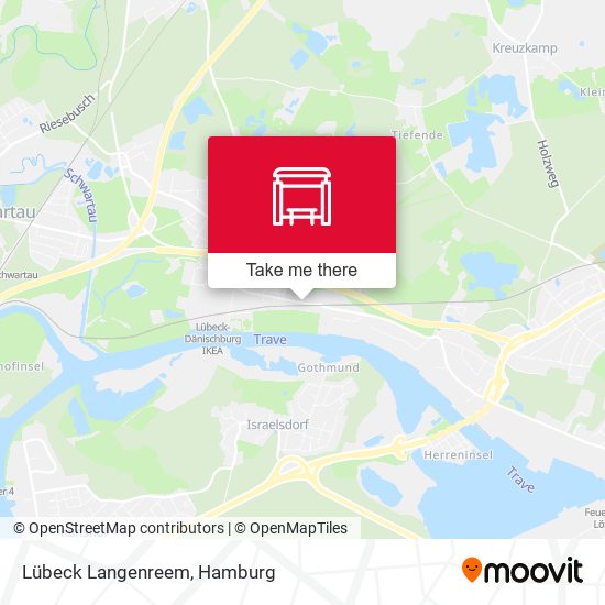 Lübeck Langenreem map