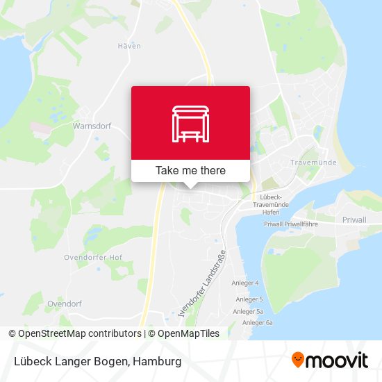 Lübeck Langer Bogen map