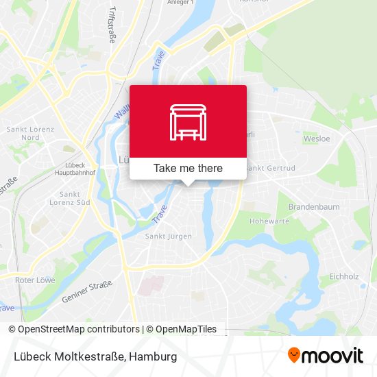 Lübeck Moltkestraße map