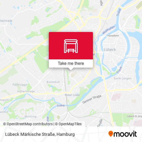 Lübeck Märkische Straße map