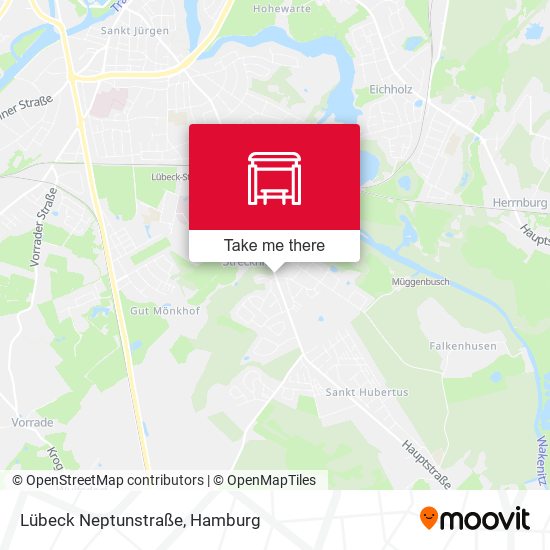 Lübeck Neptunstraße map