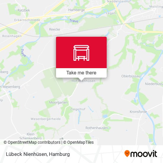 Lübeck Nienhüsen map