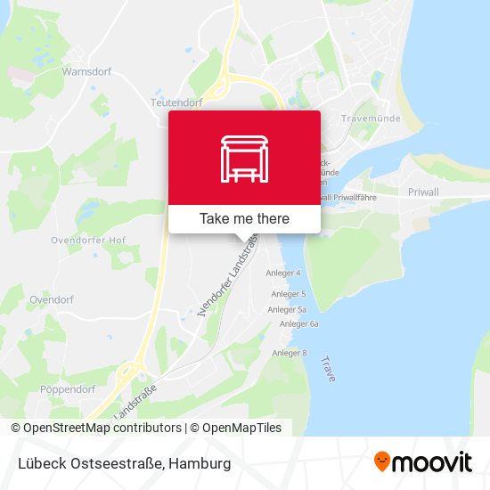 Lübeck Ostseestraße map