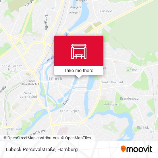 Lübeck Percevalstraße map
