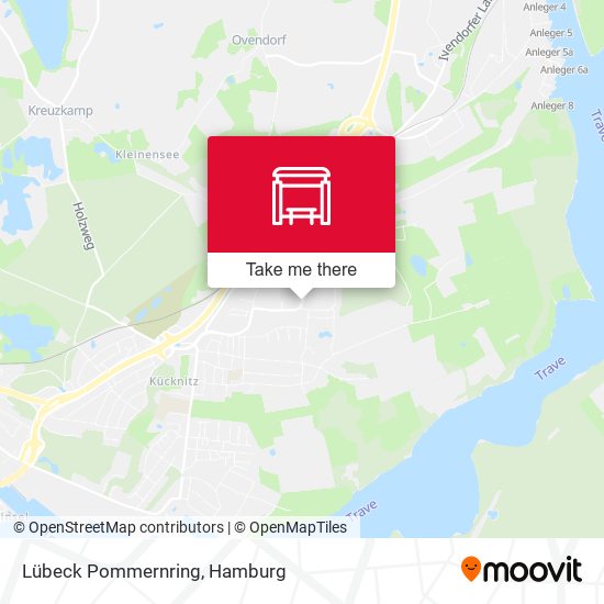 Lübeck Pommernring map