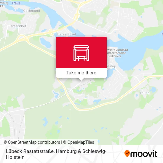 Lübeck Rastattstraße map