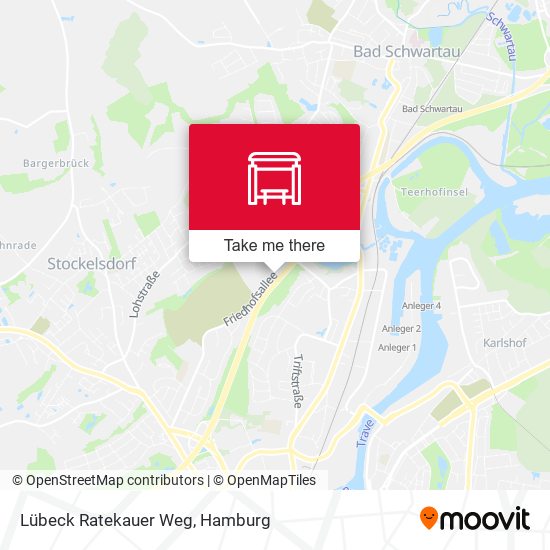 Lübeck Ratekauer Weg map