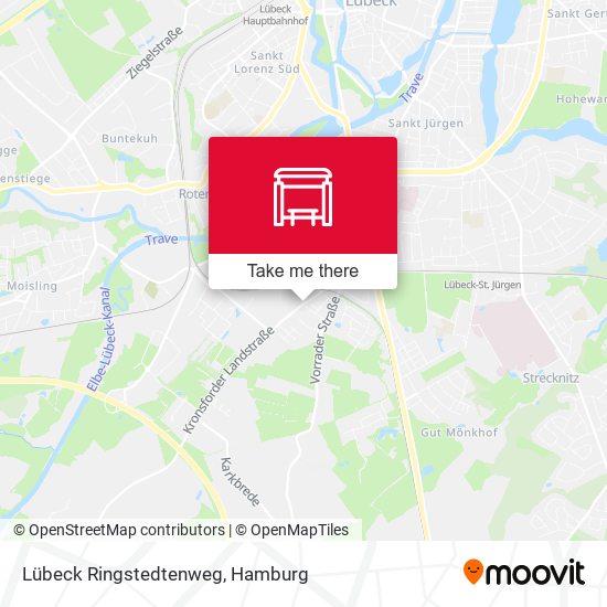 Lübeck Ringstedtenweg map