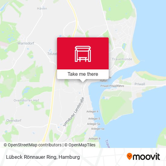Lübeck Rönnauer Ring map