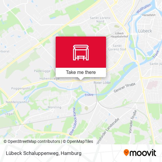 Lübeck Schaluppenweg map
