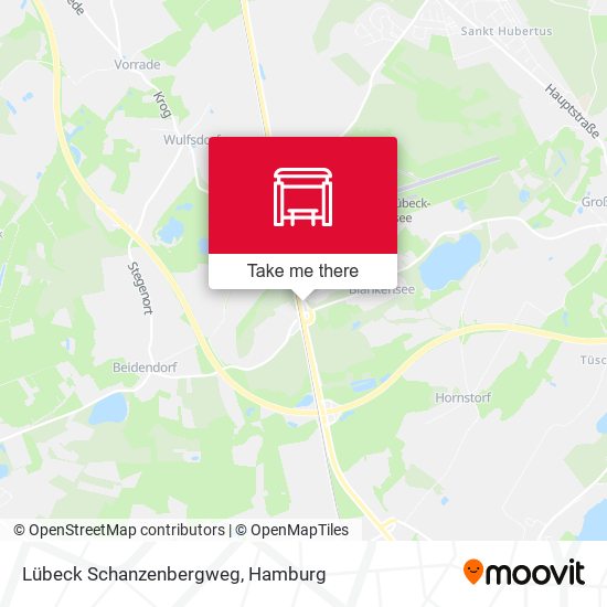 Lübeck Schanzenbergweg map