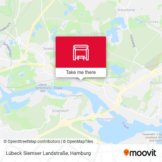 Lübeck Siemser Landstraße map