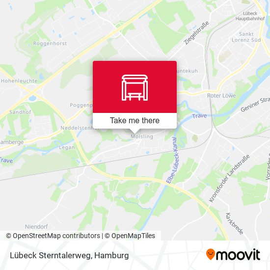 Lübeck Sterntalerweg map