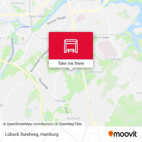 Lübeck Sundweg map