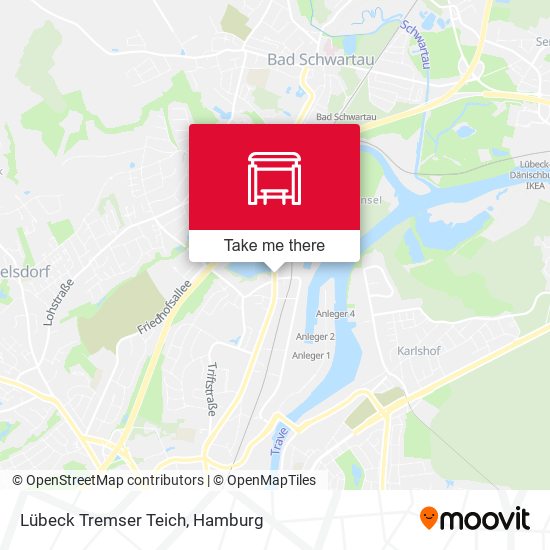 Lübeck Tremser Teich map