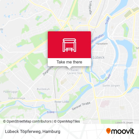 Lübeck Töpferweg map