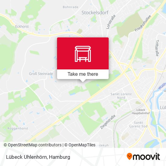Lübeck Uhlenhörn map