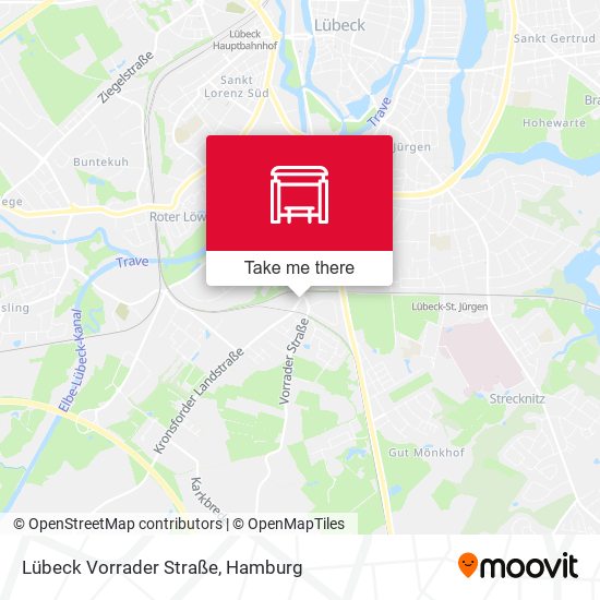 Lübeck Vorrader Straße map