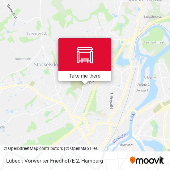 Lübeck Vorwerker Friedhof/E 2 map