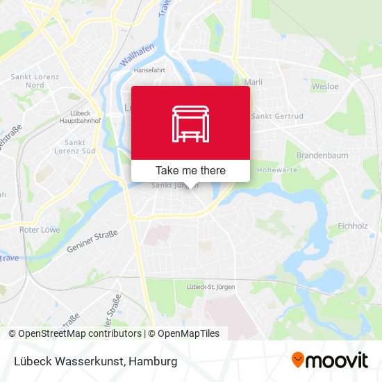Lübeck Wasserkunst map