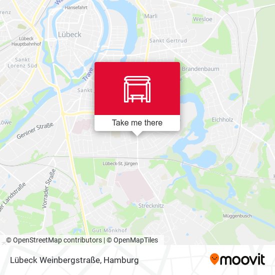 Lübeck Weinbergstraße map