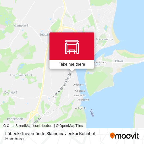 Lübeck-Travemünde Skandinavienkai Bahnhof map