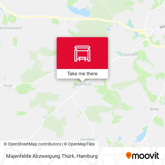 Карта Majenfelde Abzweigung Thürk