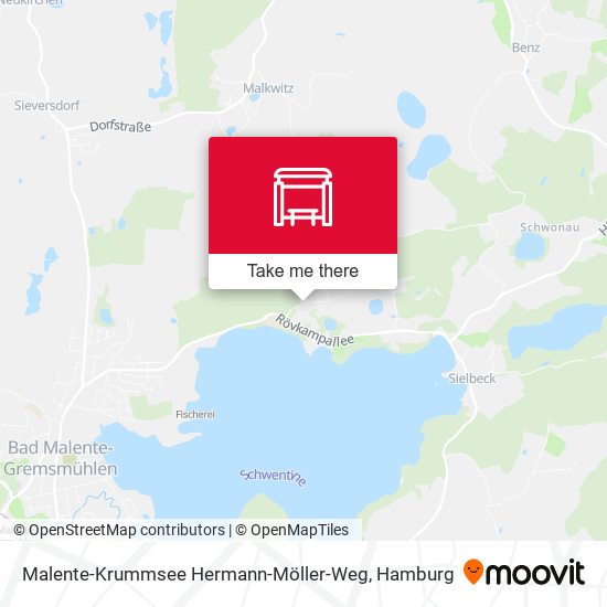 Malente-Krummsee Hermann-Möller-Weg map