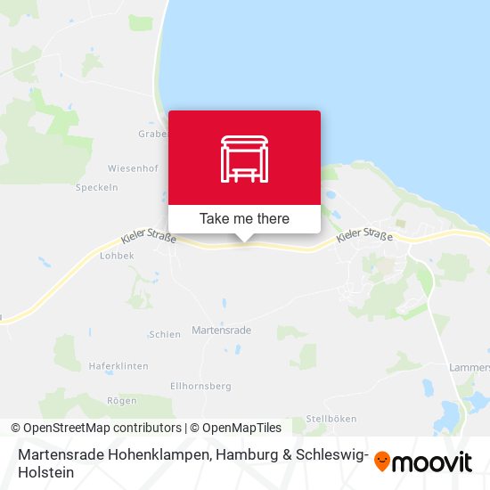 Martensrade Hohenklampen map