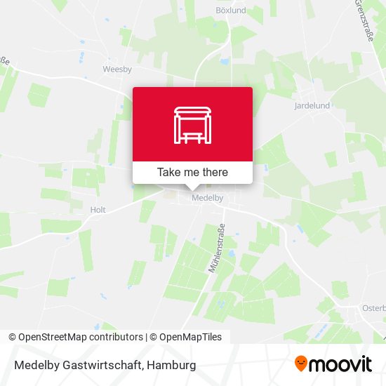 Medelby Gastwirtschaft map