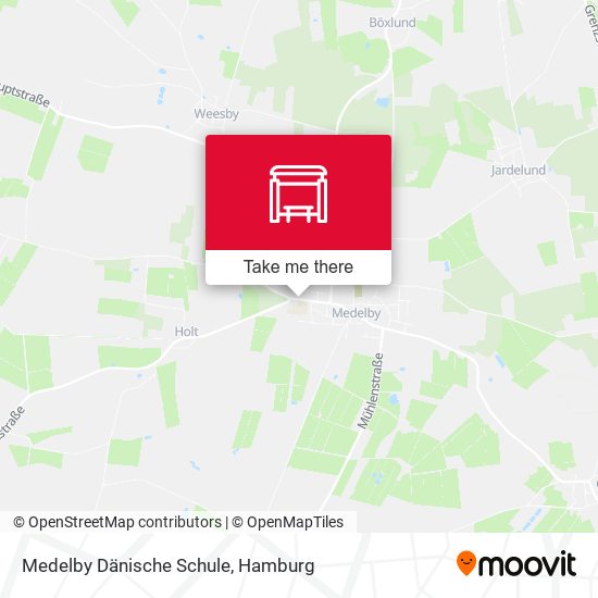Medelby Dänische Schule map