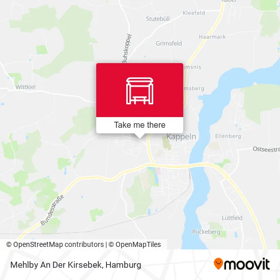 Карта Mehlby An Der Kirsebek