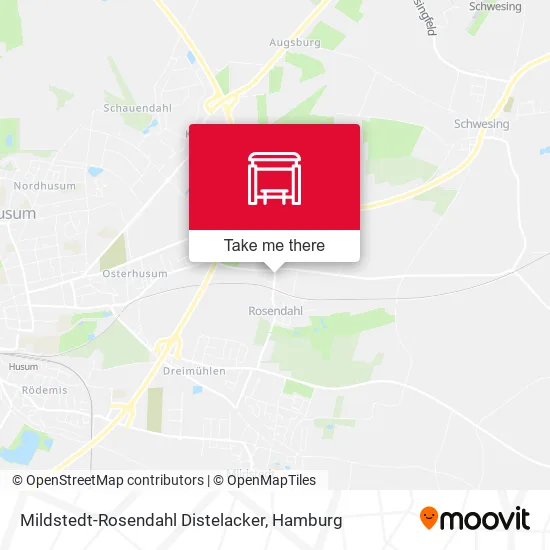 Карта Mildstedt-Rosendahl Distelacker