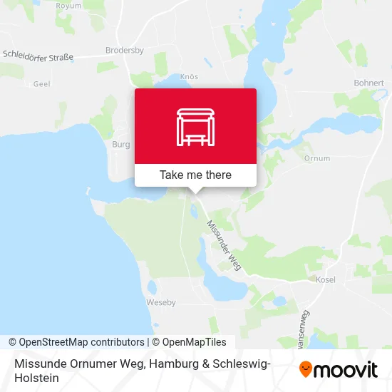 Missunde Ornumer Weg map