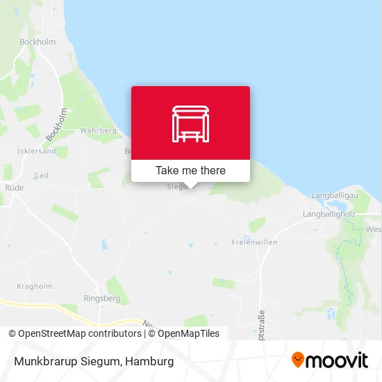 Карта Munkbrarup Siegum