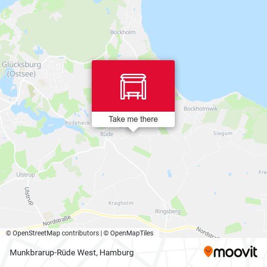 Munkbrarup-Rüde West map