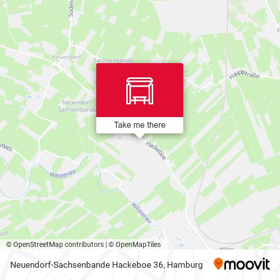 Neuendorf-Sachsenbande Hackeboe 36 map