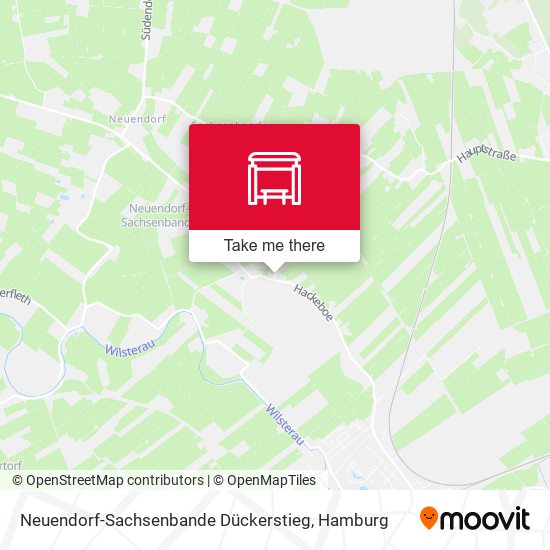 Neuendorf-Sachsenbande Dückerstieg map