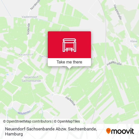 Neuendorf-Sachsenbande Abzw. Sachsenbande map