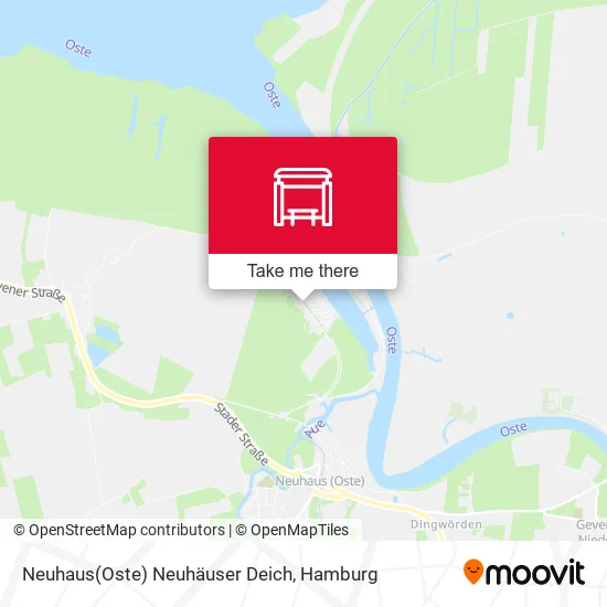 Карта Neuhaus(Oste) Neuhäuser Deich