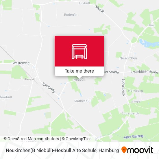 Neukirchen(B Niebüll)-Hesbüll Alte Schule map