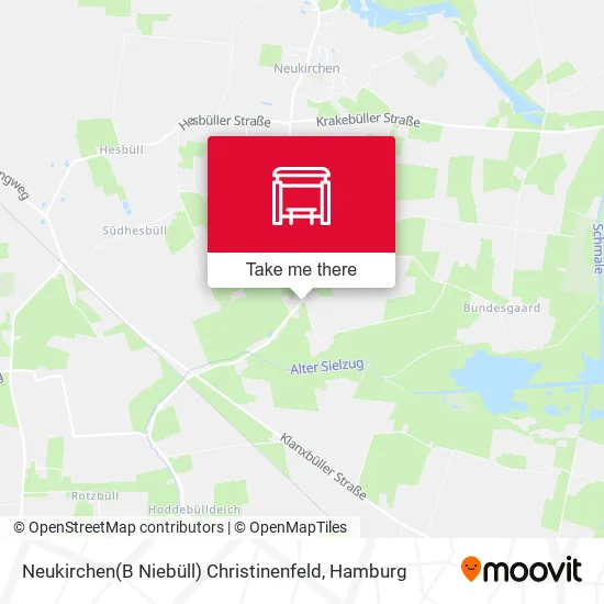 Карта Neukirchen(B Niebüll) Christinenfeld