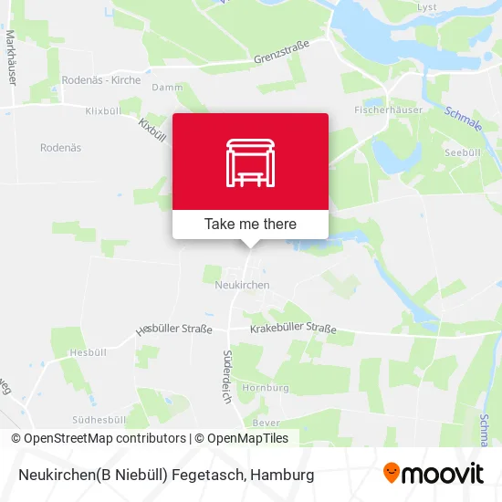 Карта Neukirchen(B Niebüll) Fegetasch