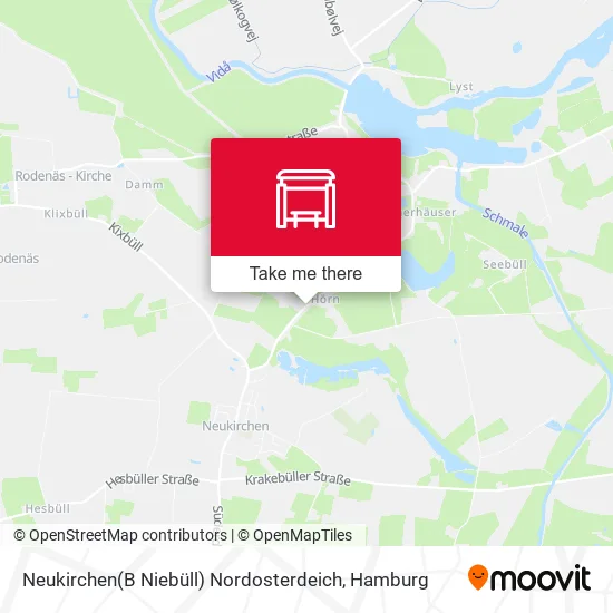 Карта Neukirchen(B Niebüll) Nordosterdeich