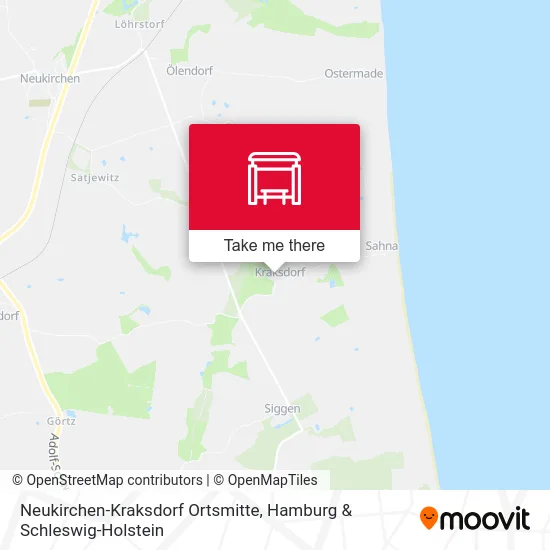 Карта Neukirchen-Kraksdorf Ortsmitte