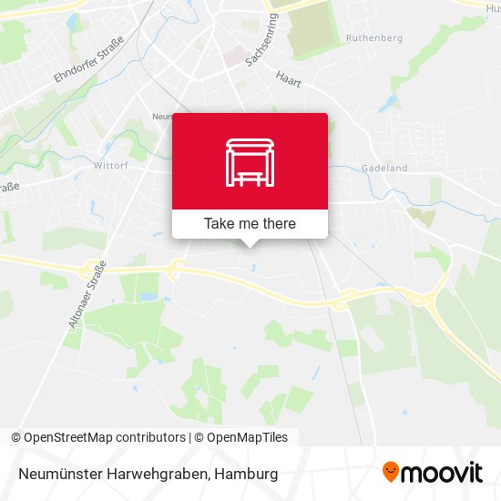 Neumünster Harwehgraben map