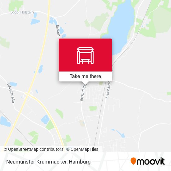 Neumünster Krummacker map
