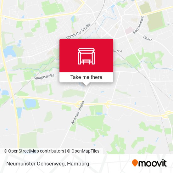 Neumünster Ochsenweg map