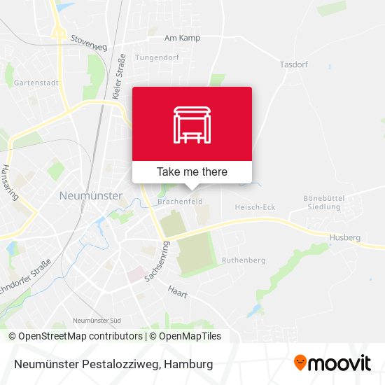 Neumünster Pestalozziweg map