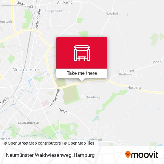 Neumünster Waldwiesenweg map
